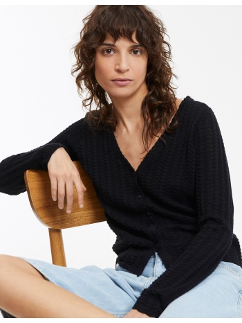 ζακέτα με λεπτή πλέξη