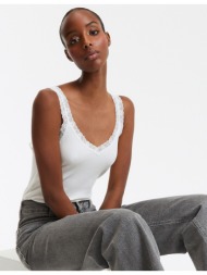 αμάνικη μπλούζα με v και ...