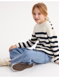 ριγέ πλεκτό με στρογγυλή ...