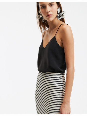 σατέν τοπ με v και λεπτές τιράντες