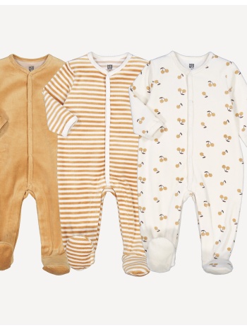 σετ 3 βελουτέ πιτζαμάκια