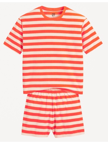 ριγέ πετσετέ πιτζάμα με σορτς σε προσφορά