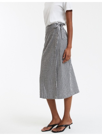 ίσια φούστα-φάκελος με μικρά καρό σε προσφορά