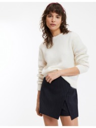 πλεκτό με στρογγυλή λαιμόκοψη και χοντρή πλέξη