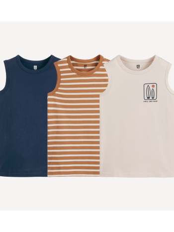 σετ 3 αμάνικες μπλούζες σε προσφορά