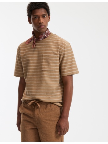κοντομάνικο t-shirt με στρογγυλή λαιμόκοψη και ρίγες σε προσφορά
