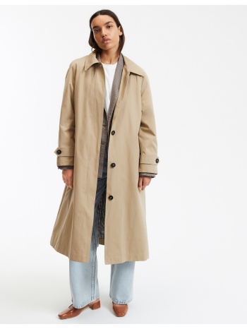 μακριά καμπαρντίνα με κουμπιά