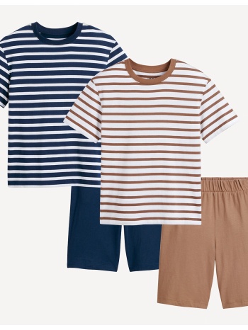 σετ 2 βαμβακερές πιτζάμες με σορτς