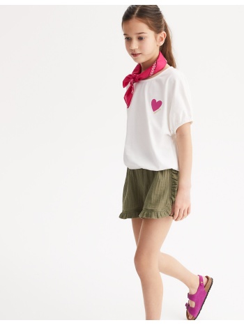 φαρδιά μπλούζα με καρδιά στο στήθος σε προσφορά