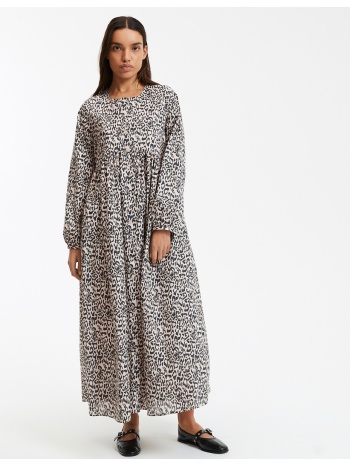 μακρύ εμπριμέ φόρεμα με animal print σε προσφορά