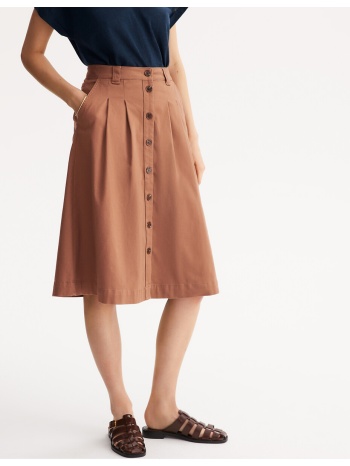 μίντι εβαζέ φούστα με κουμπιά σε προσφορά