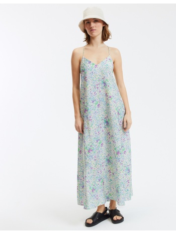 μακρύ εμπριμέ φόρεμα με λεπτές τιράντες σε προσφορά