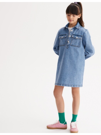 μακρυμάνικο τζιν φόρεμα