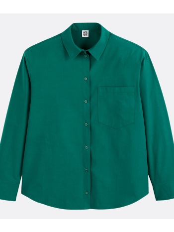 λινό φαρδύ πουκάμισο