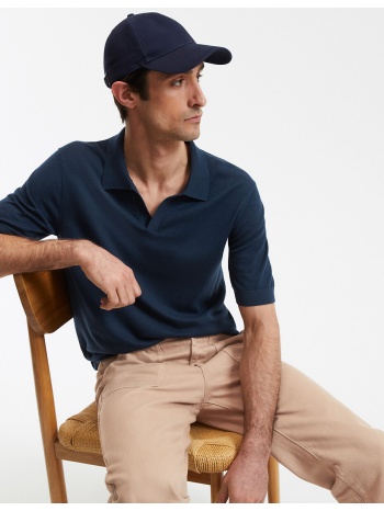 κοντομάνικο πλεκτό με v λαιμόκοψη