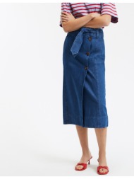 μίντι φούστα-φάκελος από ντένιμ