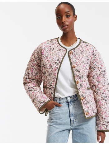 κοντό καπιτονέ μπουφάν διπλής όψης