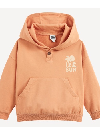 φούτερ με κουκούλα και τσέπες καγκουρό