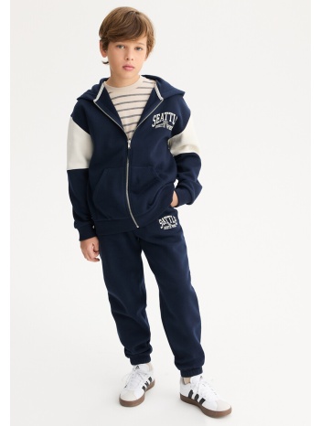 φανελένιο σύνολο φούτερ και παντελόνι φόρμας