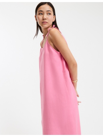 μακρύ εβαζέ φόρεμα από λινό