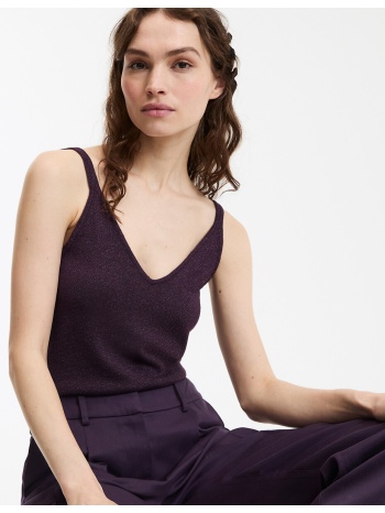 λεπτό τοπ με τιράντες και μεταλλιζέ νήμα σε προσφορά