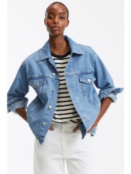 μπουφάν oversize από ντένιμ