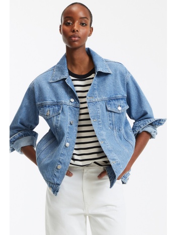 μπουφάν oversize από ντένιμ σε προσφορά