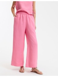 φαρδύ λινό παντελόνι