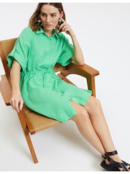 κοντομάνικο σεμιζιέ φόρεμα σε εβαζέ γραμμή