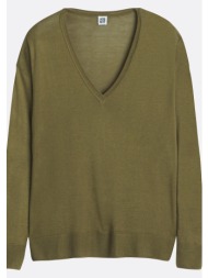 λεπτό πλεκτό με v