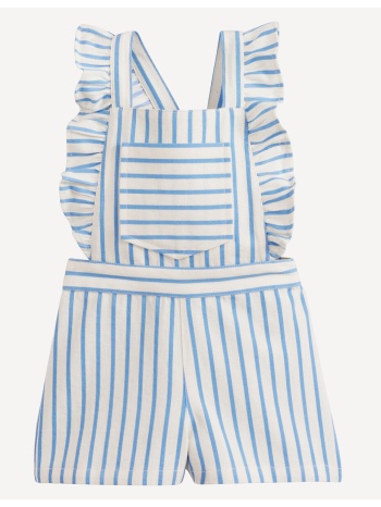 ολόσωμη ριγέ φόρμα-σορτς