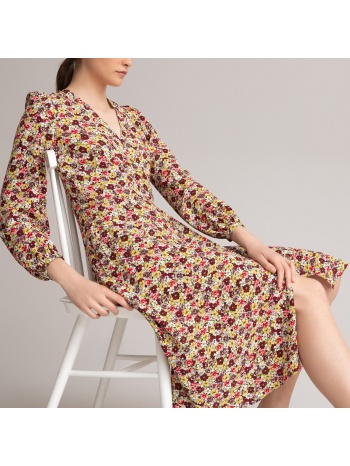 μακρύ φόρεμα-φάκελος με φλοράλ μοτίβο
