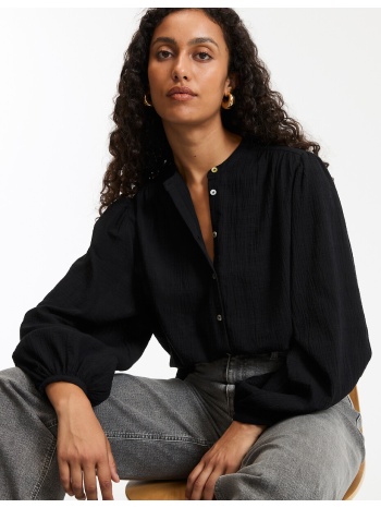 πουκάμισο oversize με μάο γιακά