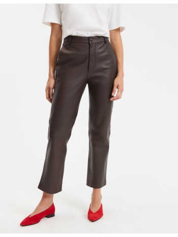 ίσιο παντελόνι από δέρμα