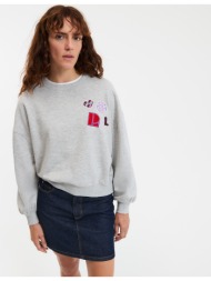 φούτερ με επιθέματα