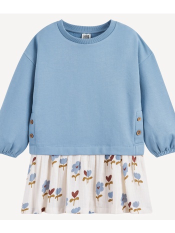 φόρεμα με μακριά μανίκια 2 σε 1