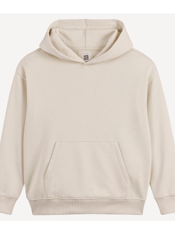 φούτερ με κουκούλα από μαλακό jersey