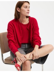 ζακέτα με στρογγυλό λαιμό σε λεπτή πλέξη