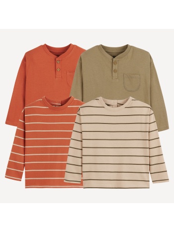 σετ 4 μακρυμάνικες μπλούζες