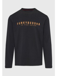t-shirt με funky buddha τύπωμα στο στήθος