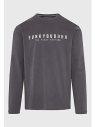 t-shirt με funky buddha τύπωμα στο στήθος