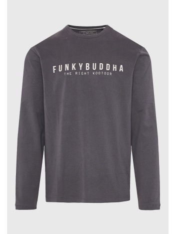 t-shirt με funky buddha τύπωμα στο στήθος
