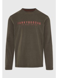 t-shirt με funky buddha τύπωμα στο στήθος