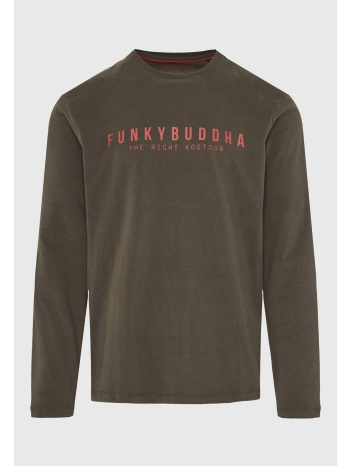 t-shirt με funky buddha τύπωμα στο στήθος