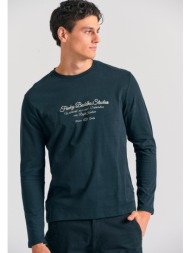 μακρυμάνικο t-shirt με funky buddha τύπωμα στο στήθος