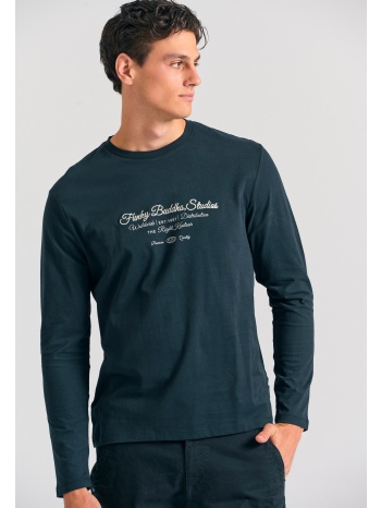 μακρυμάνικο t-shirt με funky buddha τύπωμα στο στήθος