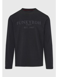 μακρυμάνικο t-shirt με funky buddha τύπωμα στο στήθος