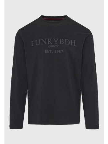 μακρυμάνικο t-shirt με funky buddha τύπωμα στο στήθος