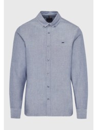 ανδρικό βαμβακερό πουκάμισο με κεντημένο logo - the essentials