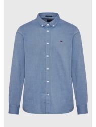 ανδρικό βαμβακερό πουκάμισο με κεντημένο logo - the essentials